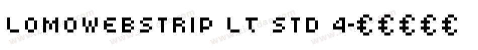 LomoWebStrip LT Std 4字体转换